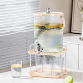 New Luxury Cold Water Bottle Kettle With Faucet Japanese Large Capacity Home Fruit Tea Lemonade Bucket Picnic Water Jug